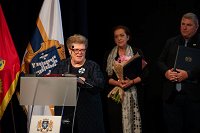 Branka Bukovec, ki je prejela naziv častne občanke Herceg Novega za humanitarno delo in doprinos k povezovanju Herceg Novega in Novega mesta. 