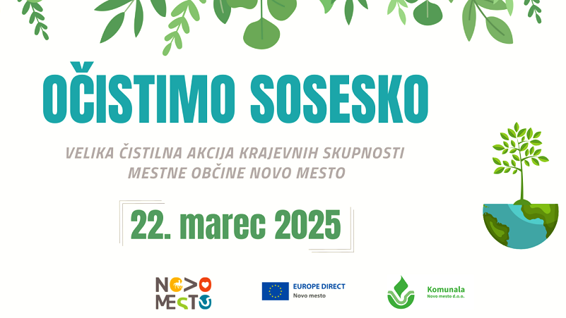 plakat V soboto na tradicionalno akcijo Očistimo sosesko