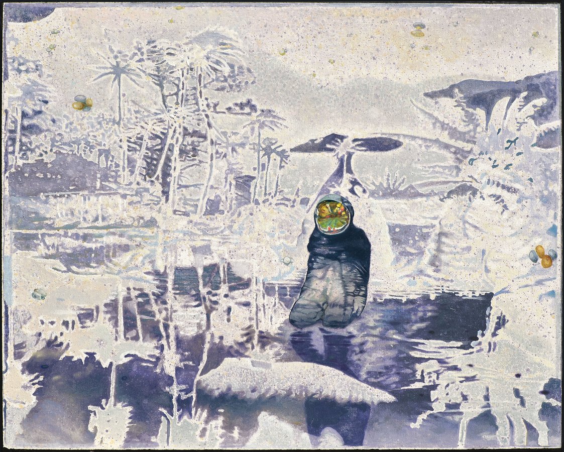 Uroš Weinberger, We Transmute, 2024, oil on canvas, 81 x 100 cm