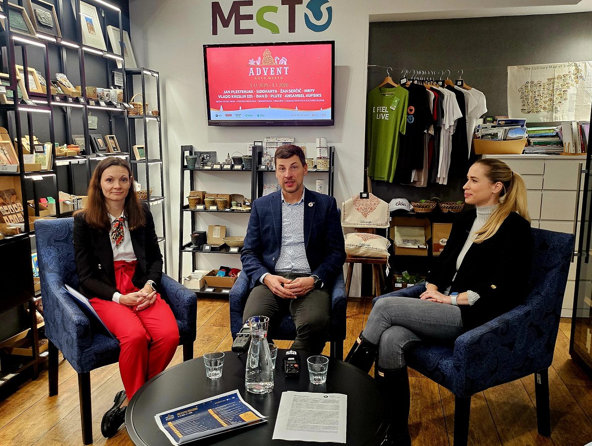 Novinarska konferenca - Advent NM - foto Zavod NM Advent Novo mesto 2025 – čas za povezovanje in ustvarjanje spominov