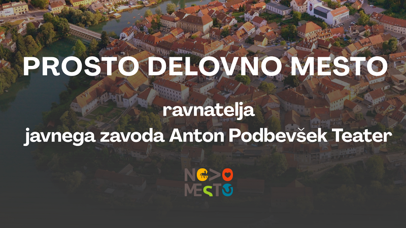 Grafika prosto delovno mesto Odprt je razpis za delovno mesto ravnatelja Anton Podbevšek Teatra