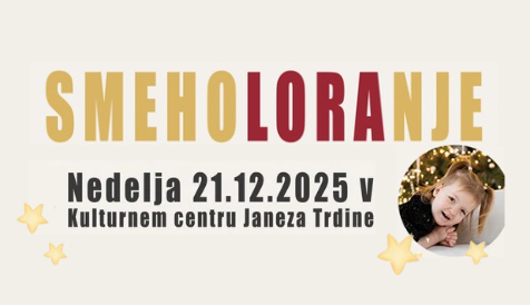 grafika SMEHOLORANJE dobrodelni večer za Loro