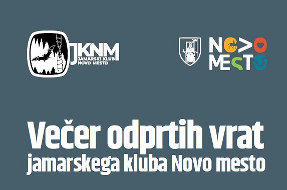 Grafika Večer odprtih vrat jamarskega kluba Novo mesto