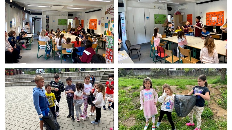 Udeleženci čistilne akcije V Brezju uspešno izvedena čistilna akcija z delavnico o ločevanju odpadkov