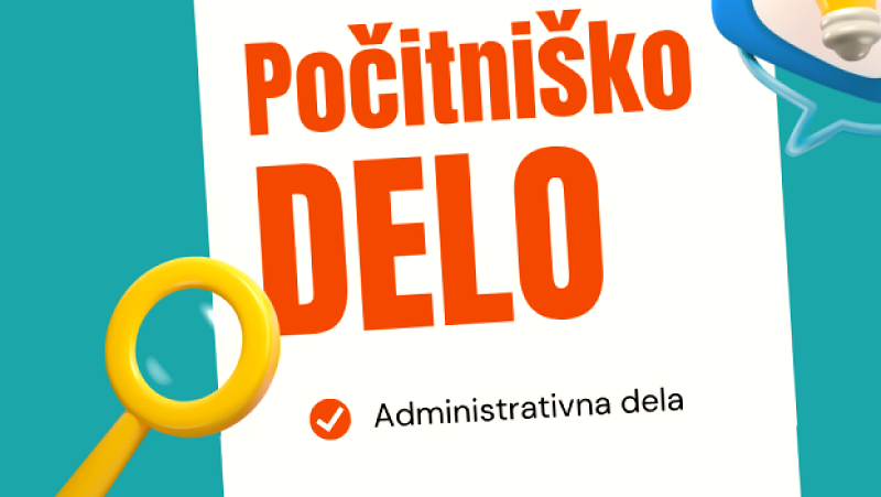 Počitniško delo Javni poziv za počitniško delo v letu 2026