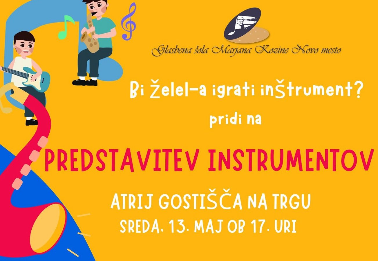 Predstavitev instrumentov in programov - plakat
