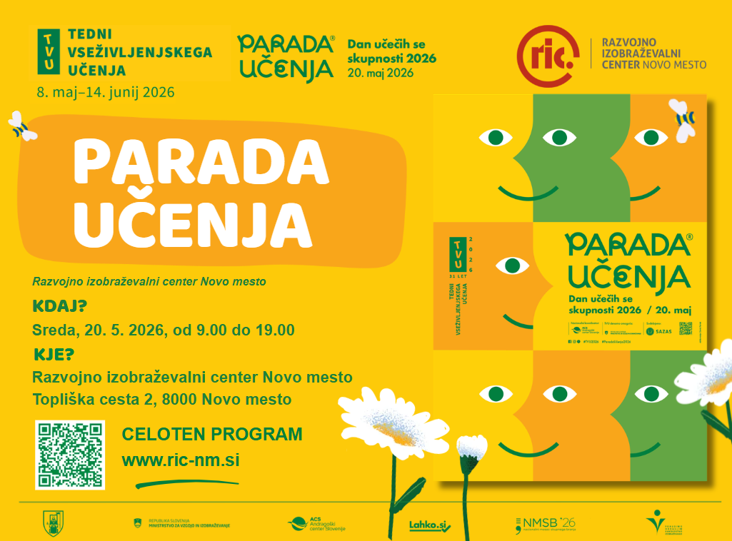 Parada učenja 2026 Začeli so se Tedni vseživljenjskega učenja 2026 