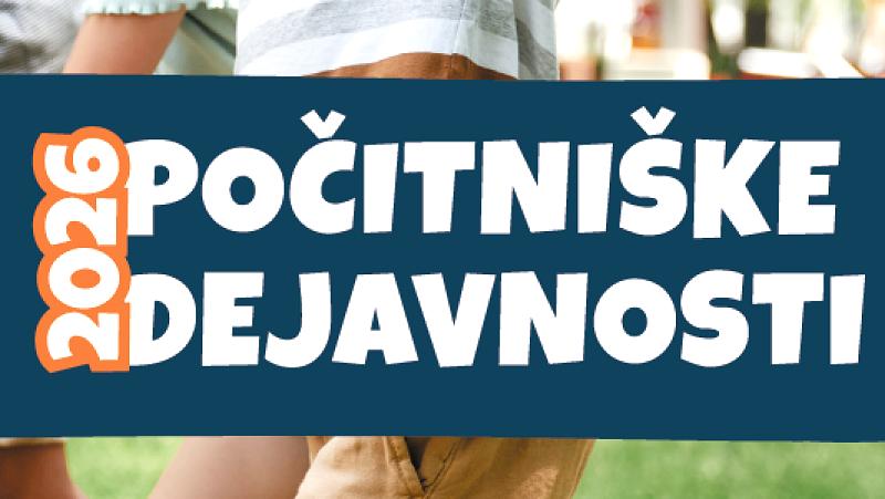 Zloženka s predstavitvijo počitniških dejavnosti 2026. 
