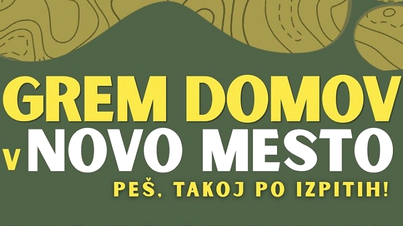  Grem domov v Novo mesto: novomeški študenti peš čez pol Slovenije