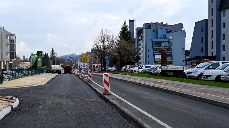 Na fotografiji je Seidlova cesta med prenovo Pričenja se zaključna faza prenove Seidlove ceste 
