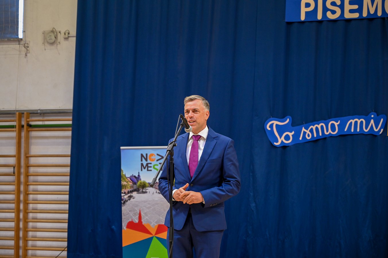 Župan Gregor Macedoni med nagovorom Župan Gregor Macedoni med nagovorom