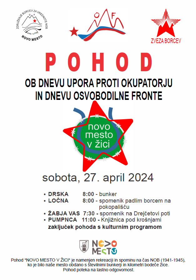 Pohod ob žici - plakat